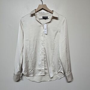 J.Crew Women's Slim-fit Drapey Shirt BL104 Sz 4 NWT Career‎ Office Academia